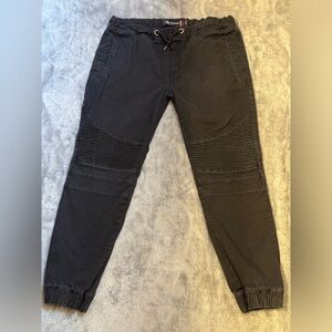 Akademiks Joggers, Mens Lg,  Black, Logo W/drawstring and Pockets